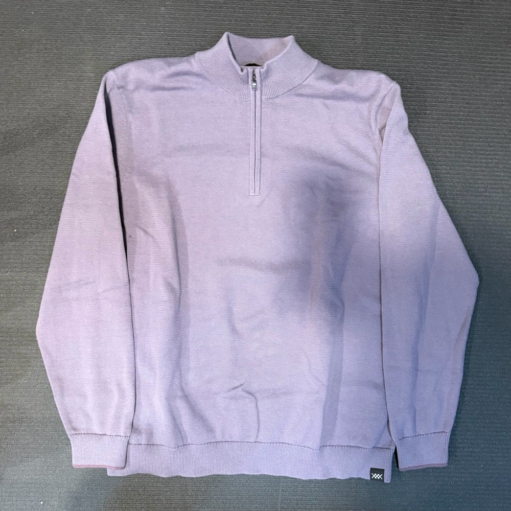 RHONE Lavender Zip-Up Sweater